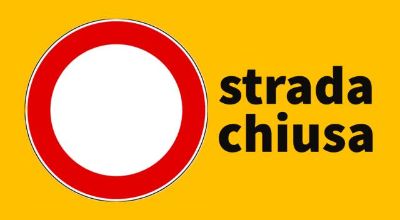 avviso chiusura strada